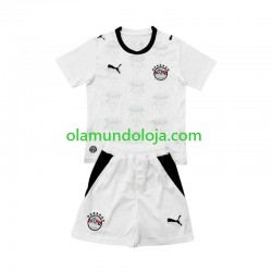 Camisola Egito Criança Equipamento Segundo Copa do Mundo 2026 Manga Curta